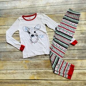 Girls adorable holiday pj set! Size 14
